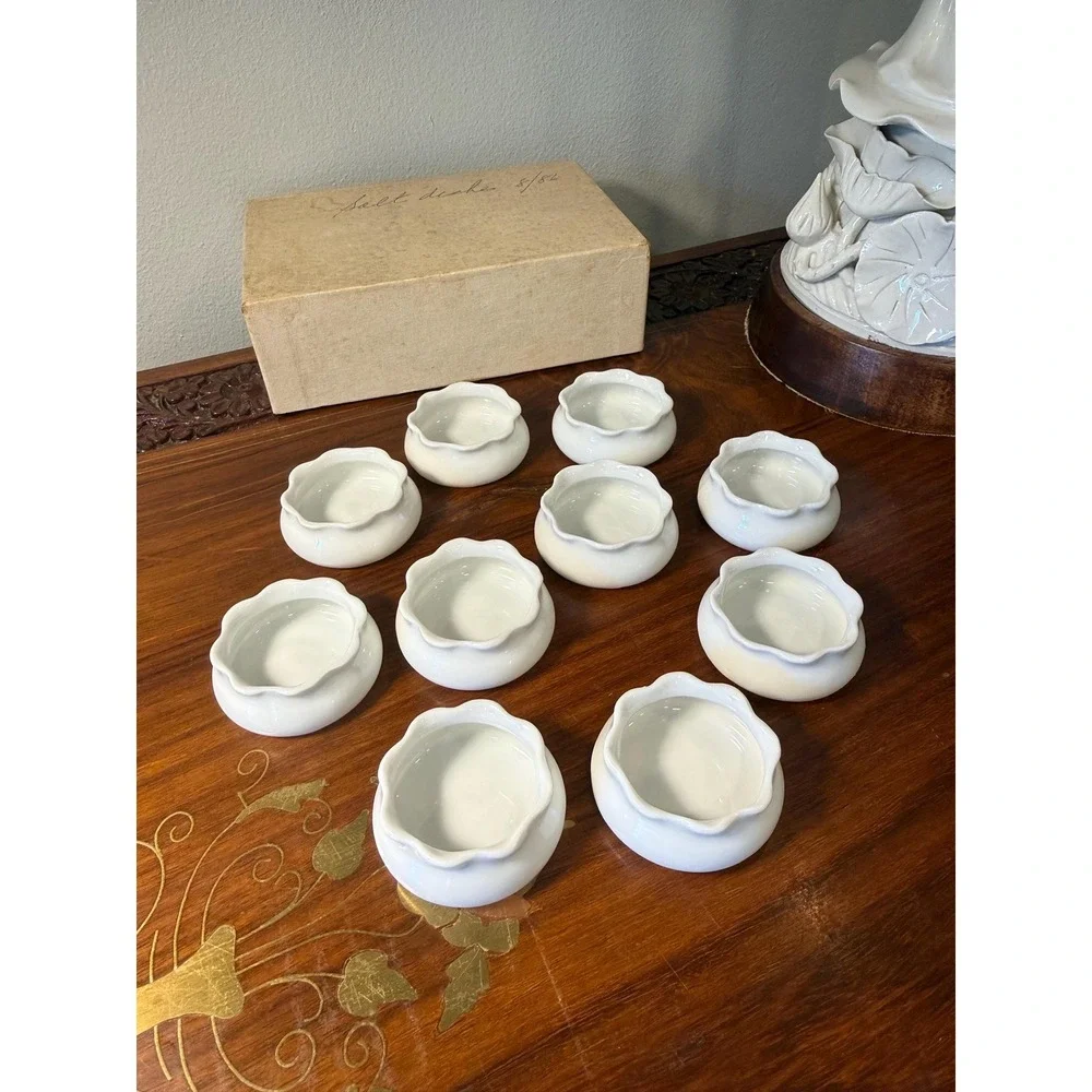 Antique Royal Austria‎ Salt Cellars Set of 10 c.1900